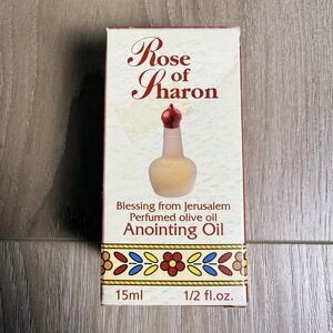 Rose of Sharon Anointing Oil Holy Land Blessing‎ .5 Fl Oz Bottle